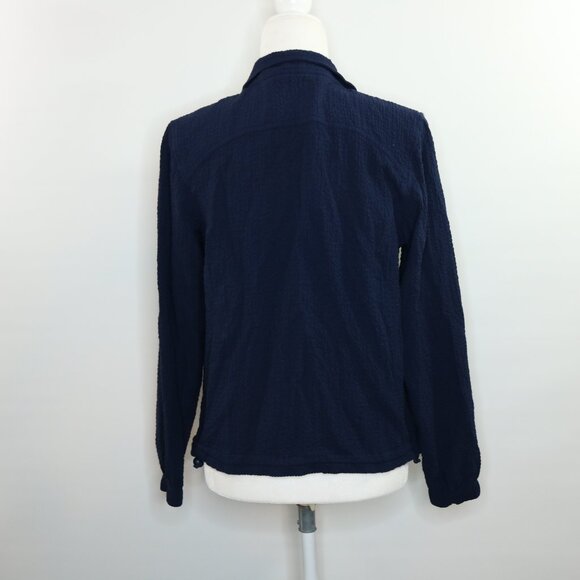 Orvis Navy Blue Scrunch Jacket Zip-Up Lightweight - Picture 5 of 12